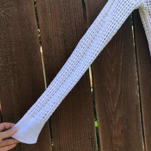 James Perse White Linen Blend Sweater - Picture 7 of 14